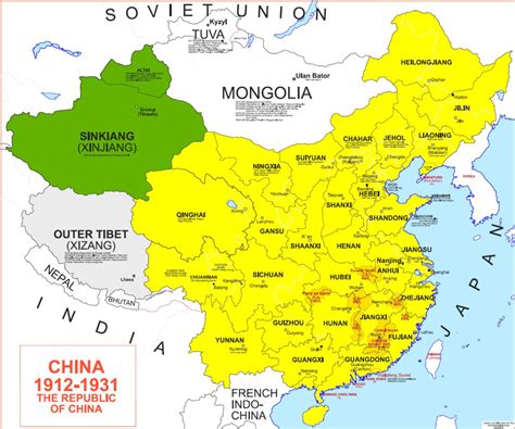 Mapa Causas Del Nacimiento De La República De China