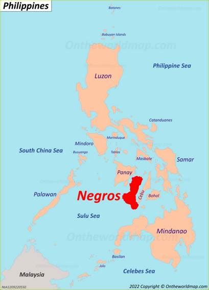 Negros Island Map Philippines Detailed Maps Of Negros Island