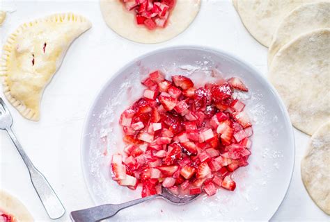 Strawberry Rhubarb Dessert Empanadas With A Quick Fruit Salsa