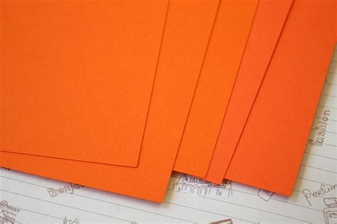 Mandarin Orange Papermill Colour Card Stock 240gsm Etsy