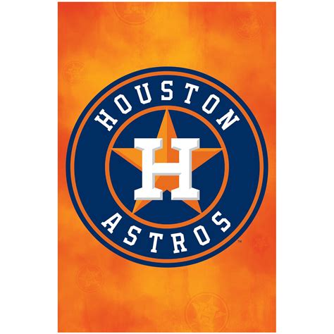 Houston Astros Team Logo Mlb Baseball Sports Poster 22x34
