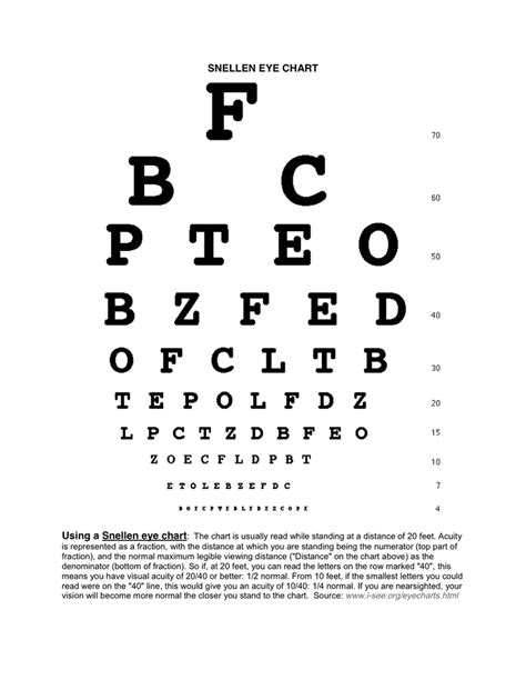 Eye Chart Download Free Documents For Pdf Word And Excel