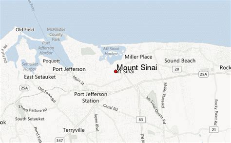 Mount Sinai Location Guide