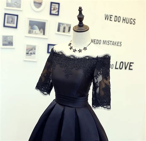 Cute Black Lace Short Prom Dress Black Evening Dress · Of Girl · Online Store Powered By Storenvy