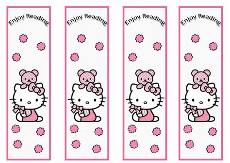 Hello Kitty Bookmarks Birthday Printable