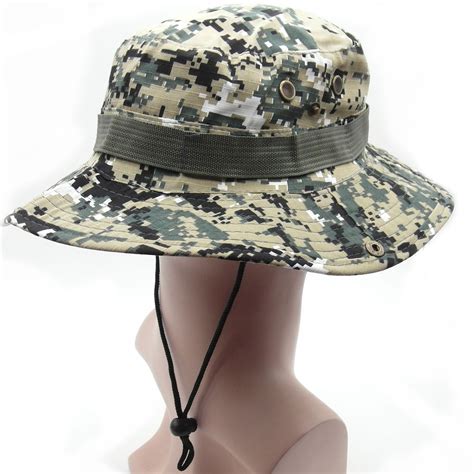Trendbox Acu Digital Army Camo Military Boonie Sun Bucket Hat Unisex