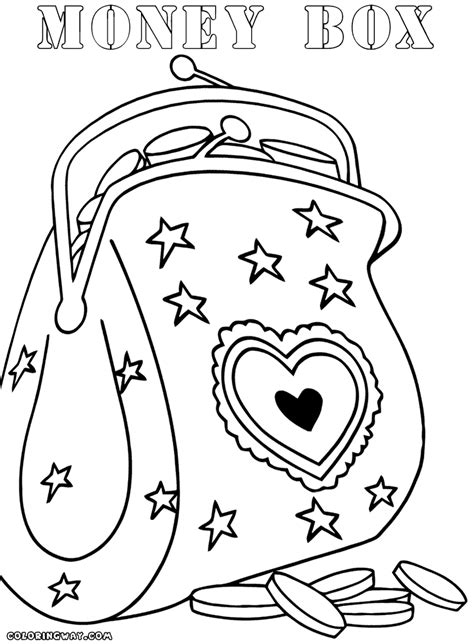 Piggy Bank Coloring Pages Coloring Pages To Download And Print