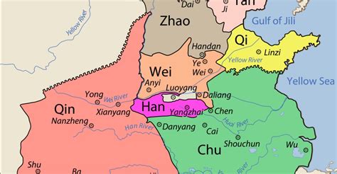 Warring States China Map