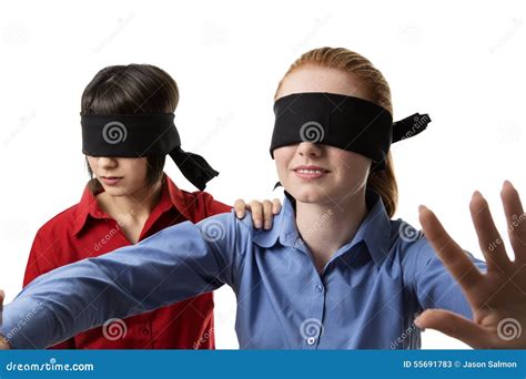 Blind Leading The Blind Stock Image Image Of Adult Person 55691783
