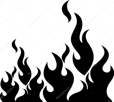 Illustration Art Of A Black Flame With Isolated Background Premium