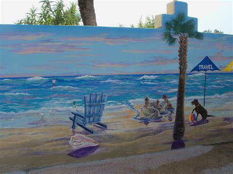 Incredible Outdoor Beach Wall Murals Ideas