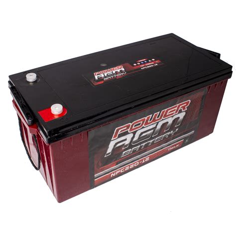 220ah Agm 12v Deep Cycle Battery Huge Battery Storage For Camping