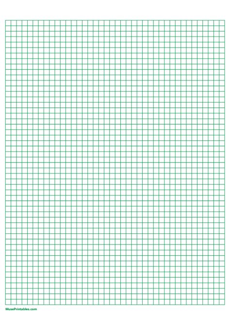 Printable 12 Cm Green Graph Paper For A4 Paper