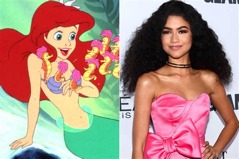 zendaya addresses rumors she will play ariel in a live action film of the little mermaid