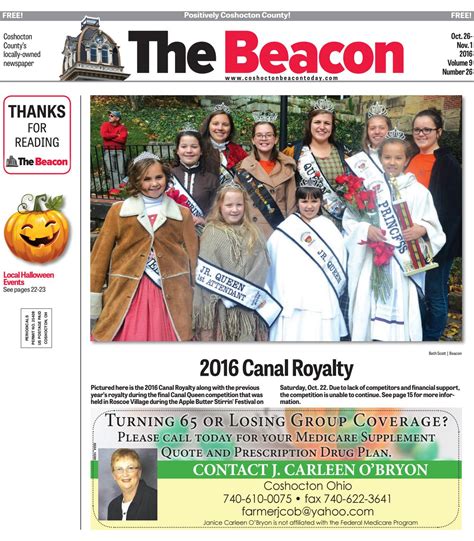 October 22 2016 Coshocton County Beacon By The Coshocton County Beacon
