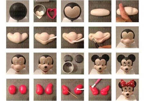Disney Mini Mouse Fondant Tutorial Bolo Minnie Minnie Cake Mickey