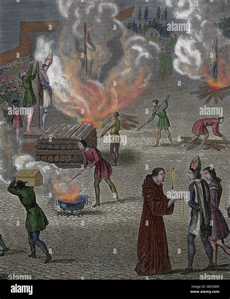 Spanish Inquisition Auto De Fe Capital Punishment Death By Burning