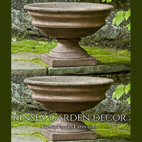 Newberry Urn Wide Bowl Large Outdoor Planter Kinsey Garden Decor
