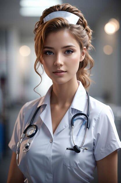Una Hermosa Enfermera Foto Premium