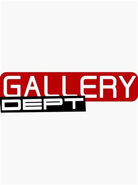 Gallery Dept Sticker For Sale By Luybestdesign Redbubble