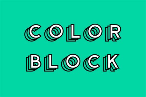 Color Block Colored Font Stunning Display Fonts Creative Market