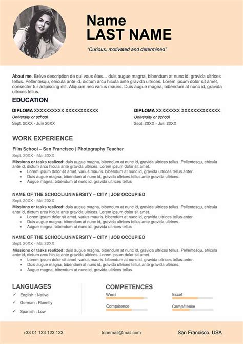 Resume format for teaching job. Teacher Resume Sample - Free Download | CV Word Format