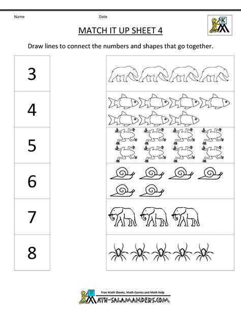 Printables For Kindergarten Math