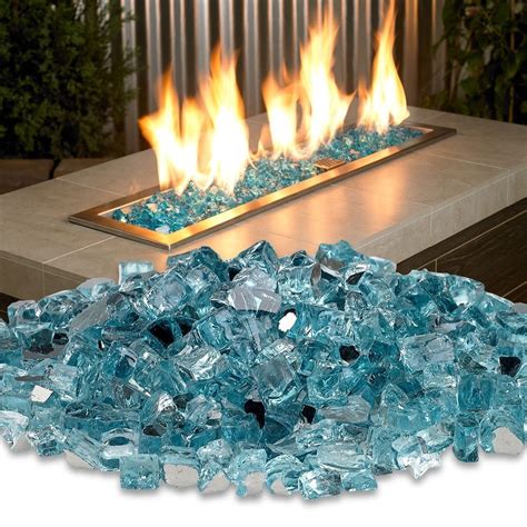 1 2 Azuria Reflective Fire Glass Fire Glass American Fireglass The Magic Of Fire