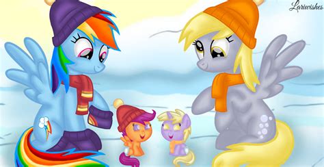 My Little Scootaloo Scootaloo And Dinky By Mlplary6 On Deviantart