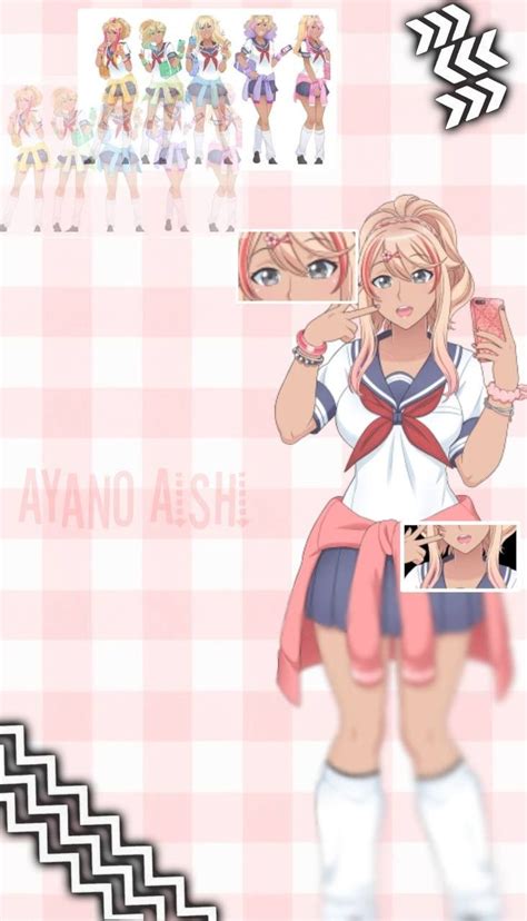 🍓wallpaper With Ayano Aishi Gyaru💮 Gyaru Yandere Simulator Fan Art