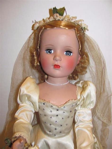 vintage 1950s madame alexander 20 bride doll in victorian gown margaret bride dolls madame