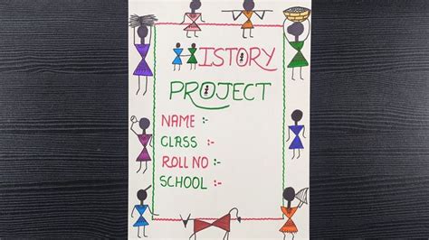 How To Decorate History Project File Cover History Project File