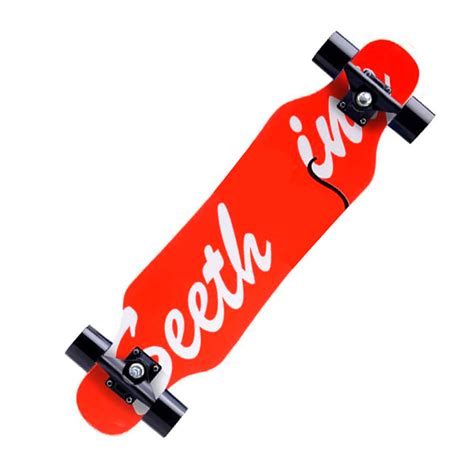 Longboard Skate Patineta Ruedas De Silicona Rojo — Universo Binario