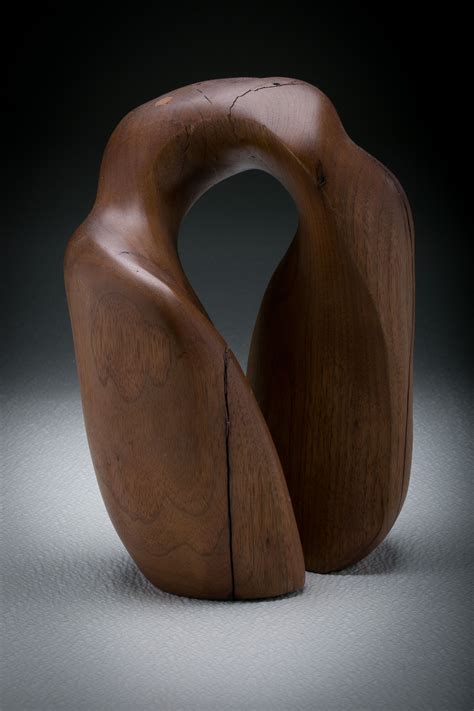 Charles Steven ~ Lumbering View 2 Black Walnut Carving Escultura