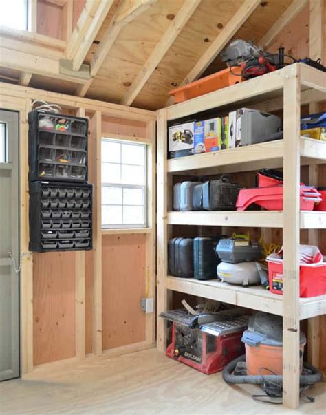 19 Ideas And Plans On How To Build Shed Storage Shelves