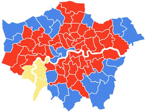 General Election Results London Constituency Map 2019