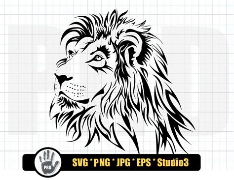 Lion Svg Bundle Lion Head Svg Lion Face Svg Roaring Lion Etsy