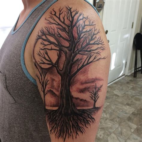Image Result For Tree Tattoo Sleeve Tree Sleeve Tattoo Half Sleeve