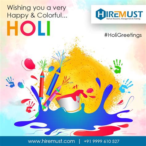 Wishing All A Very Happy Holi Enjoy Every Colour Of Holi With