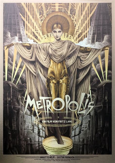 Metropolis 1927 Dir Fritz Lang Poster By Tom Roberts Metropolis