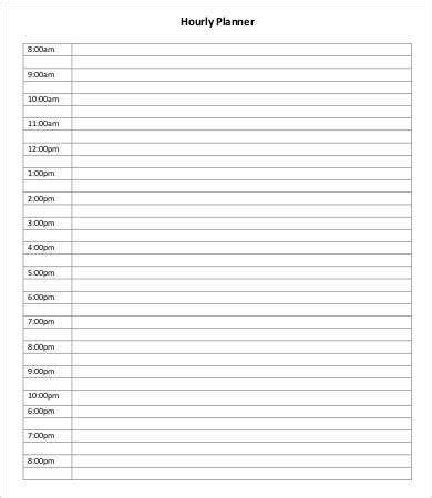Daily hourly planner templates available for download in pdf format. Current free printable hourly planner | Stone Website