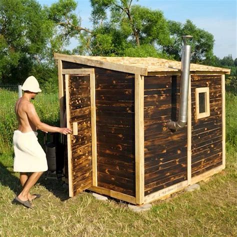 Sauna From Pallets Sauna From Pallets By Crafty Panda Facebook