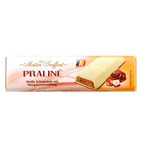 Gunz Praline Bar White Chocolate And Nougat 75g