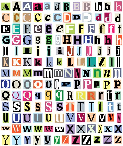 Alphabet Letters From Magazine Free Stock Photo Public Domain