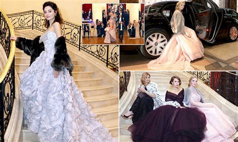 Russian Society Beauties At Tatlers Debutantes Ball In Moscow Daily Mail Online