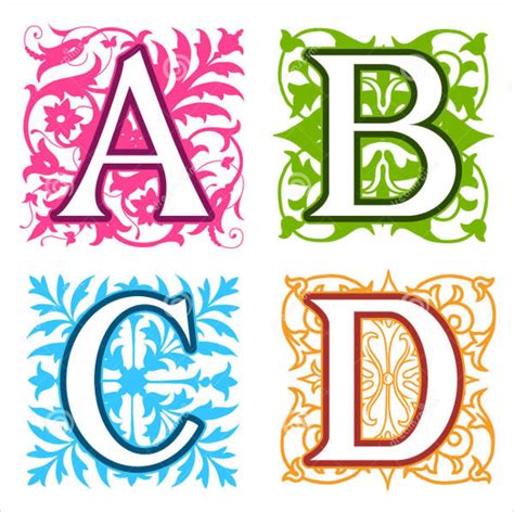 8 Decorative Alphabet Letters Free And Premium Templates