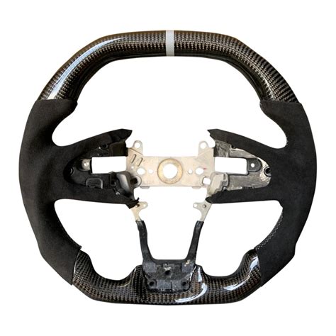 Black Alcantara Carbon Fiber Steering Wheel 2016 Honda Civic