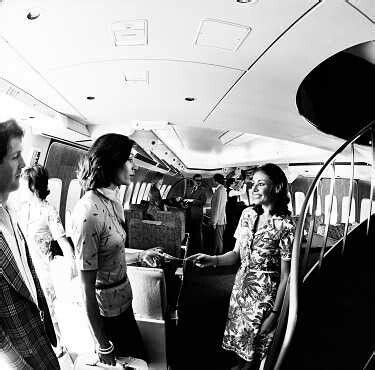 Qantas Boeing B Vh Eba The Cabin Crew Greet Passengers On Boarding Circa Airline