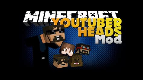Minecraft Mod Youtuber Heads Mod Blocks That Give Effects Youtube