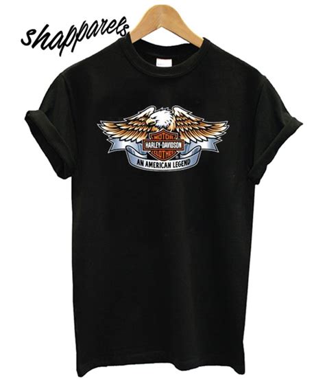 Harley Davidson Eagle Logo An American Legend T Shirt